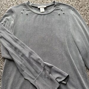 URBAN Romantics Black and White Striped Top